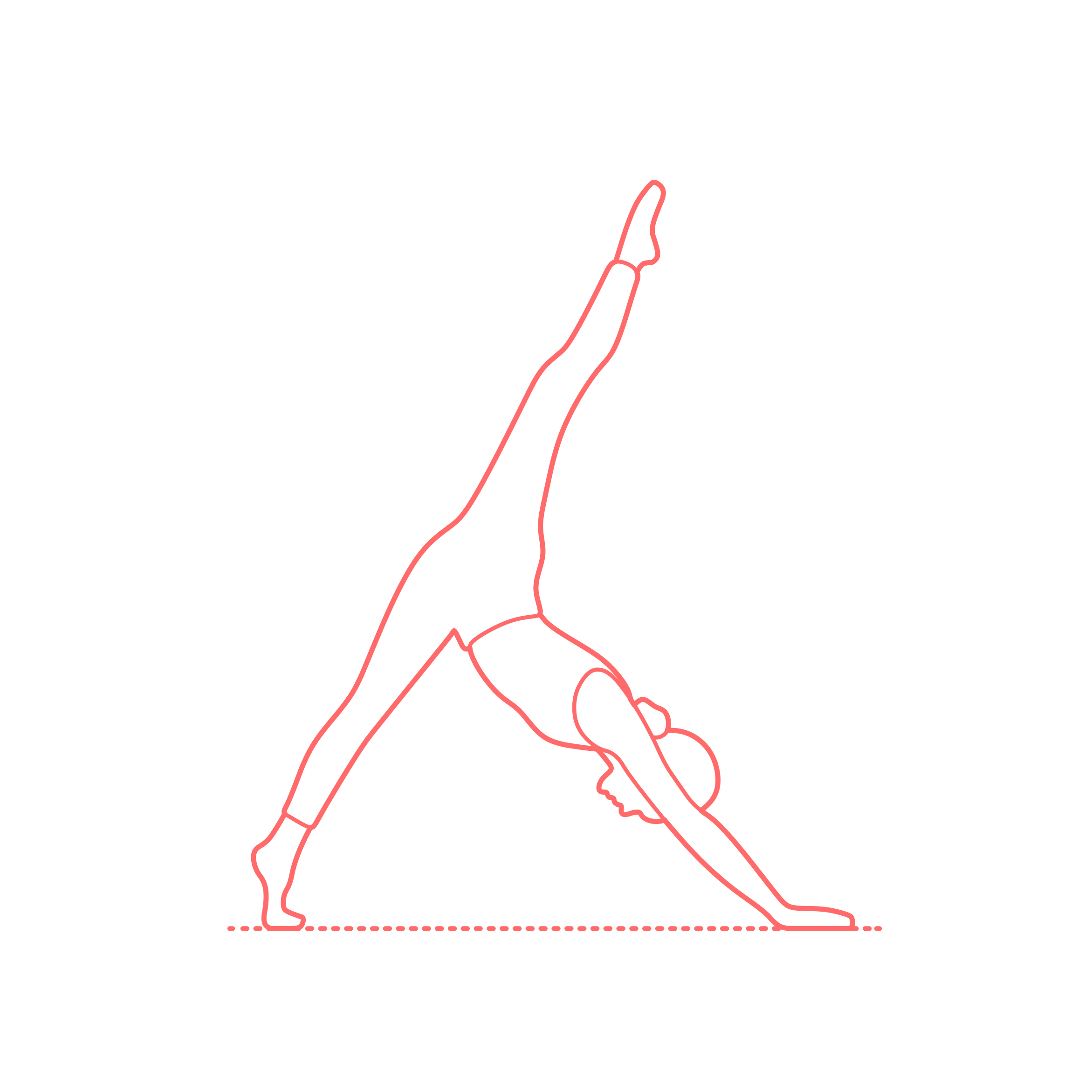 Humans Yoga Poses One Legged Downward Dog Pose Stencil Svg Design File Free Vectors